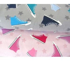 REST 40cm Jersey Sneakers - grau rosa